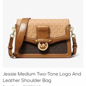 Michael Kors Two Toned Jessie Shoulder Bag
